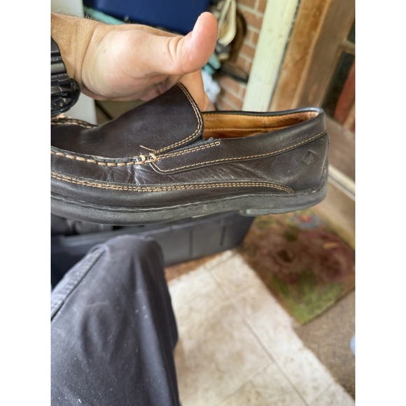 Sperry Leather Slip-On Loafers with Cushioned Sole Men's Size 10.5 - Picture 1 of 5